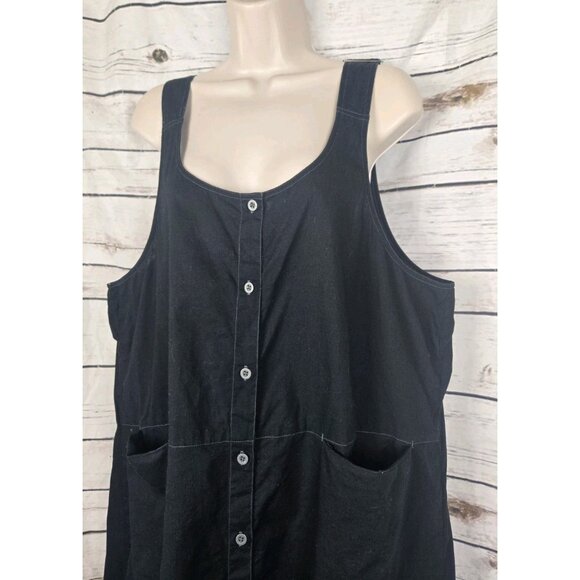 Gudrun Sjoden Black Button-Front Dress - Picture 3 of 11